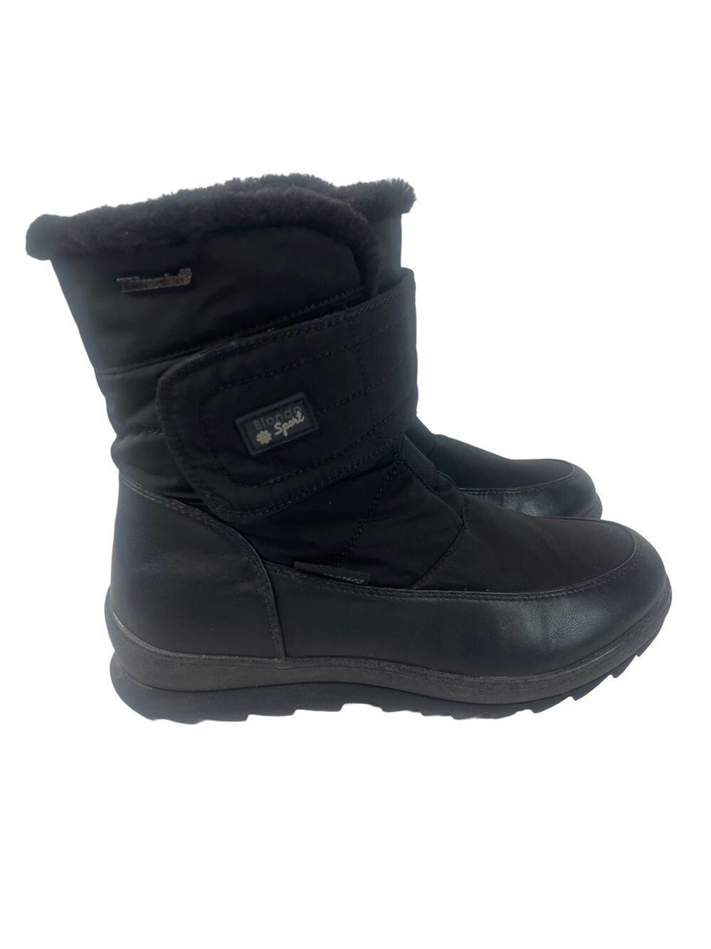 Blondo Winter Boots Women’s 8 Black Faux Fur Waterproof B6634 Thinsulate Warm